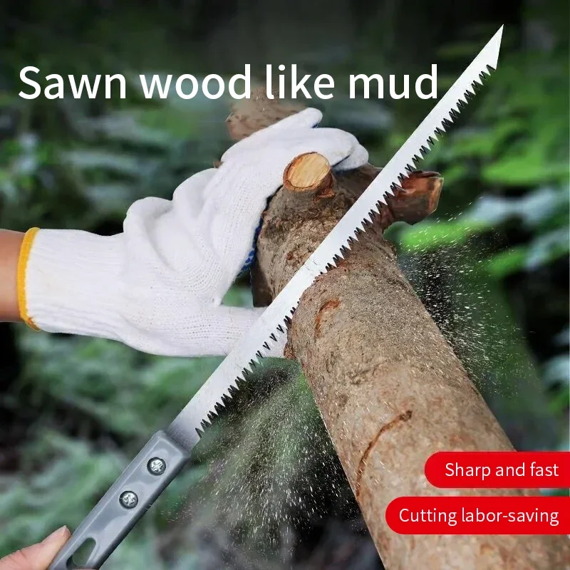 Handsaw Garden Saw Fine Teeth Japanese Cocktail Saw Mini Steel Saw Tool Handle Woodworking Saw Convenient for Wall Panel Bending 2