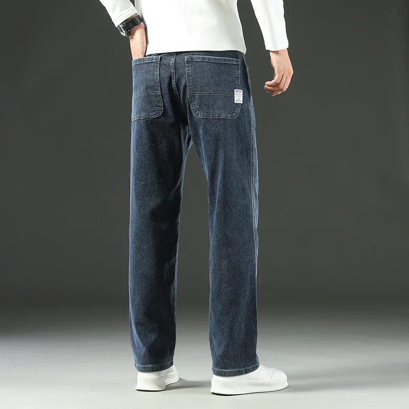 Men's Jeans 2025 Spring and Autumn Loose Straight Trousers