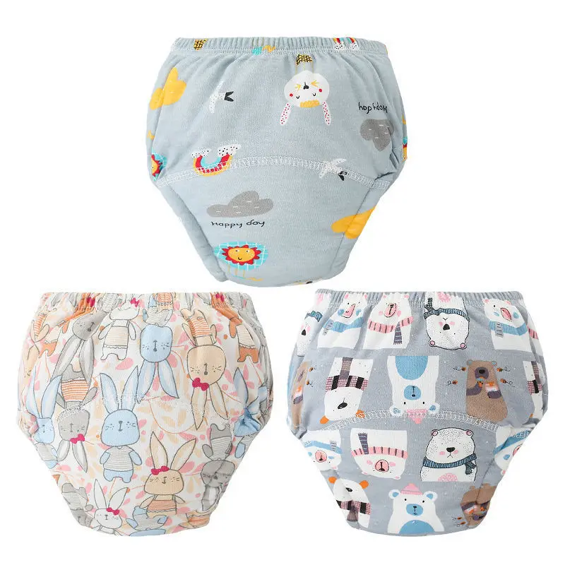 6 Layers Cloth Diapers Potty Training Pants Reusable Infants Baby Boys