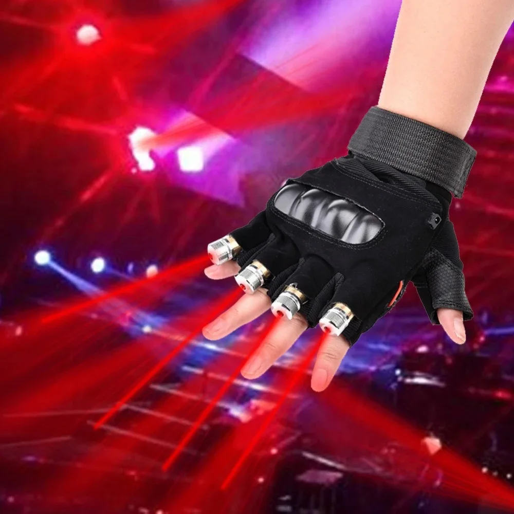 Rechargeable LED Laser Gloves for Stage Performance Lighting