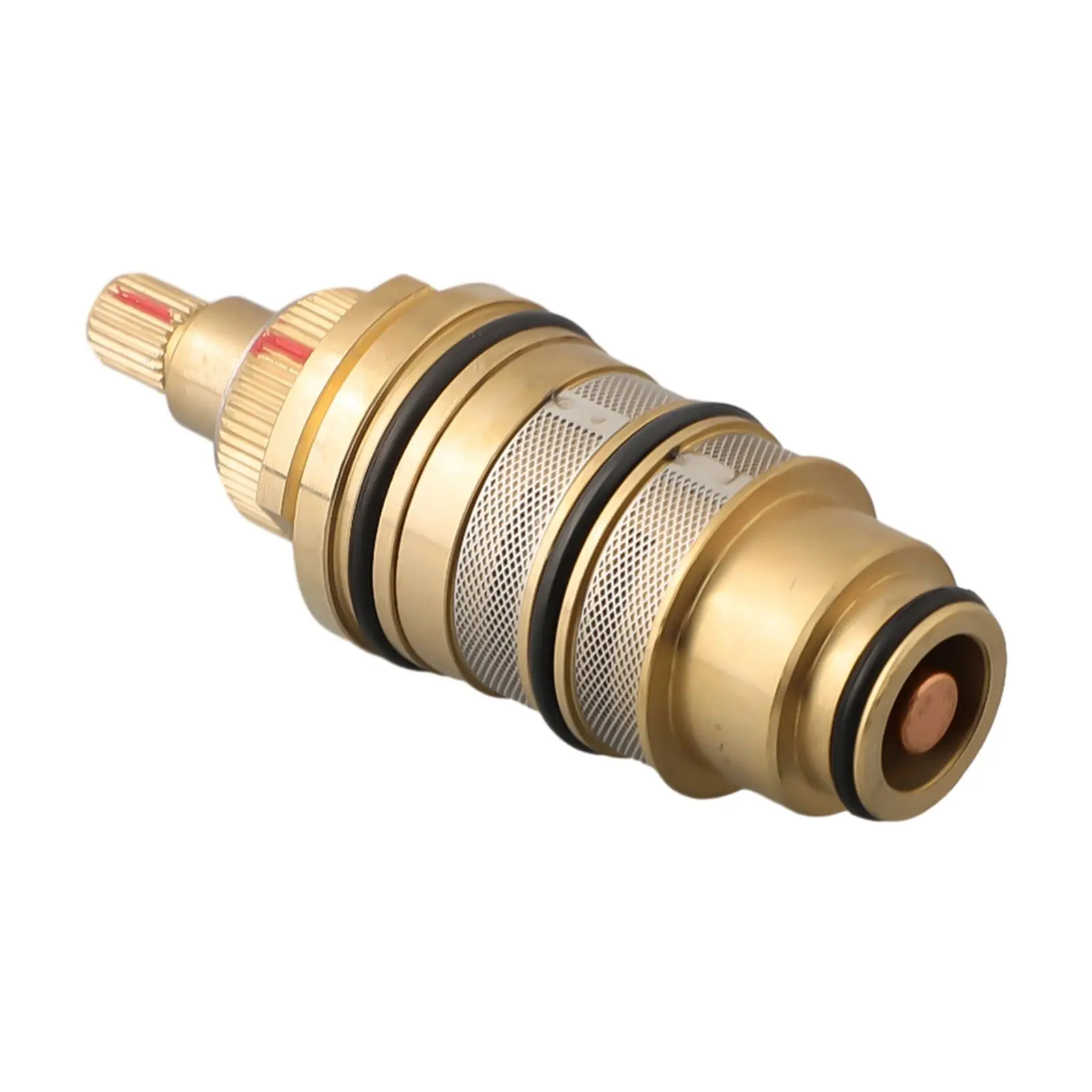 

Copper Precision Shower Bar Mixing Temperature Control Valve Safety Override Knob Temp Range Thermostat Replacement