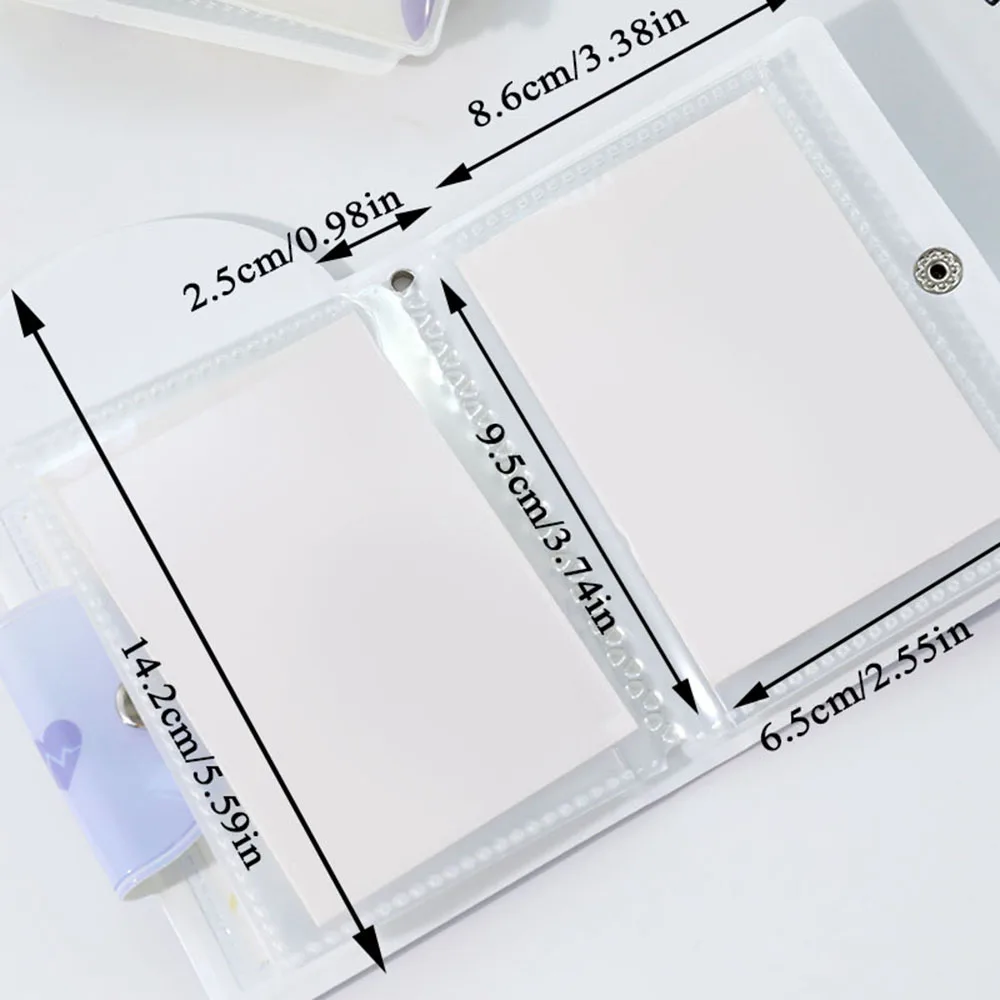 3 Inch 32 Slots Photo Album Collection Book Photocard Holder Card Holder Sweet Square Hollow INS Cartoon Postcard Binder