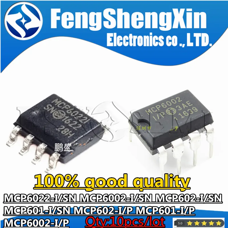 10pcs/lot Mcp602-i/sn Sop-8 Mcp602i/sn 2.7v To 6.0v Single Supply Cmos ...