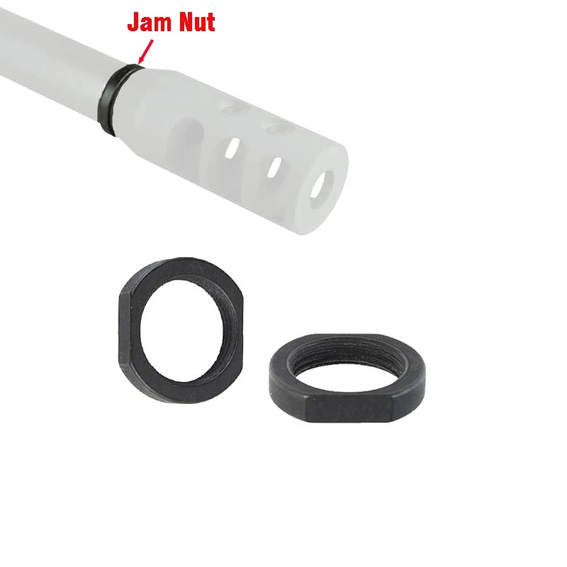 Rifle Parts 2 PCS 5/8x24 Crush Washer Type Adjustable Jam Nut for