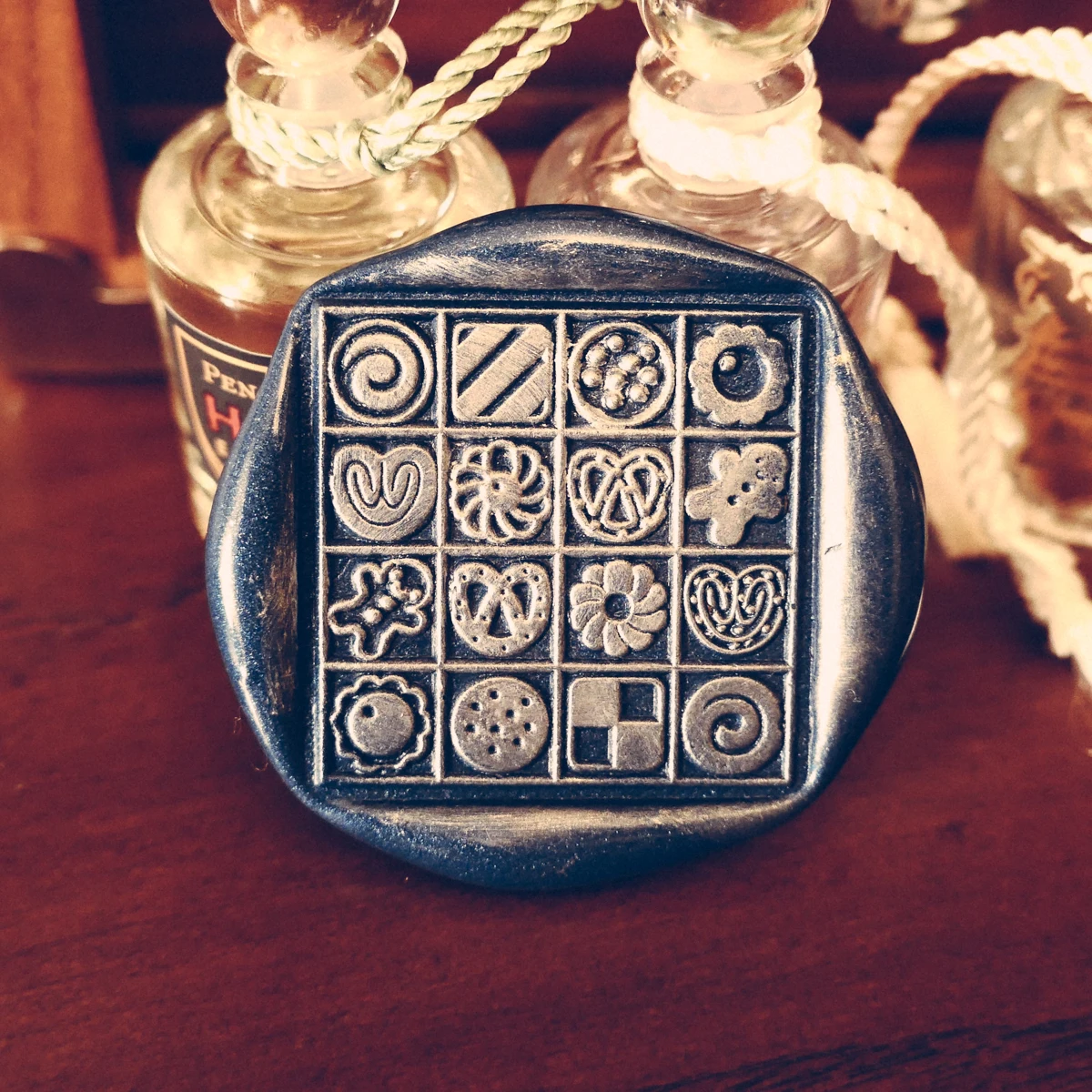 30MMWaxStampChocolateDonutsChristmasCookiesSquareStampsCute