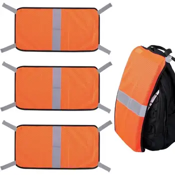Orange Safety Panel High Visibility Hunting Mesh Cover Outdoor Accessories Camping Gear For Backpacks Tents Blinds With 4