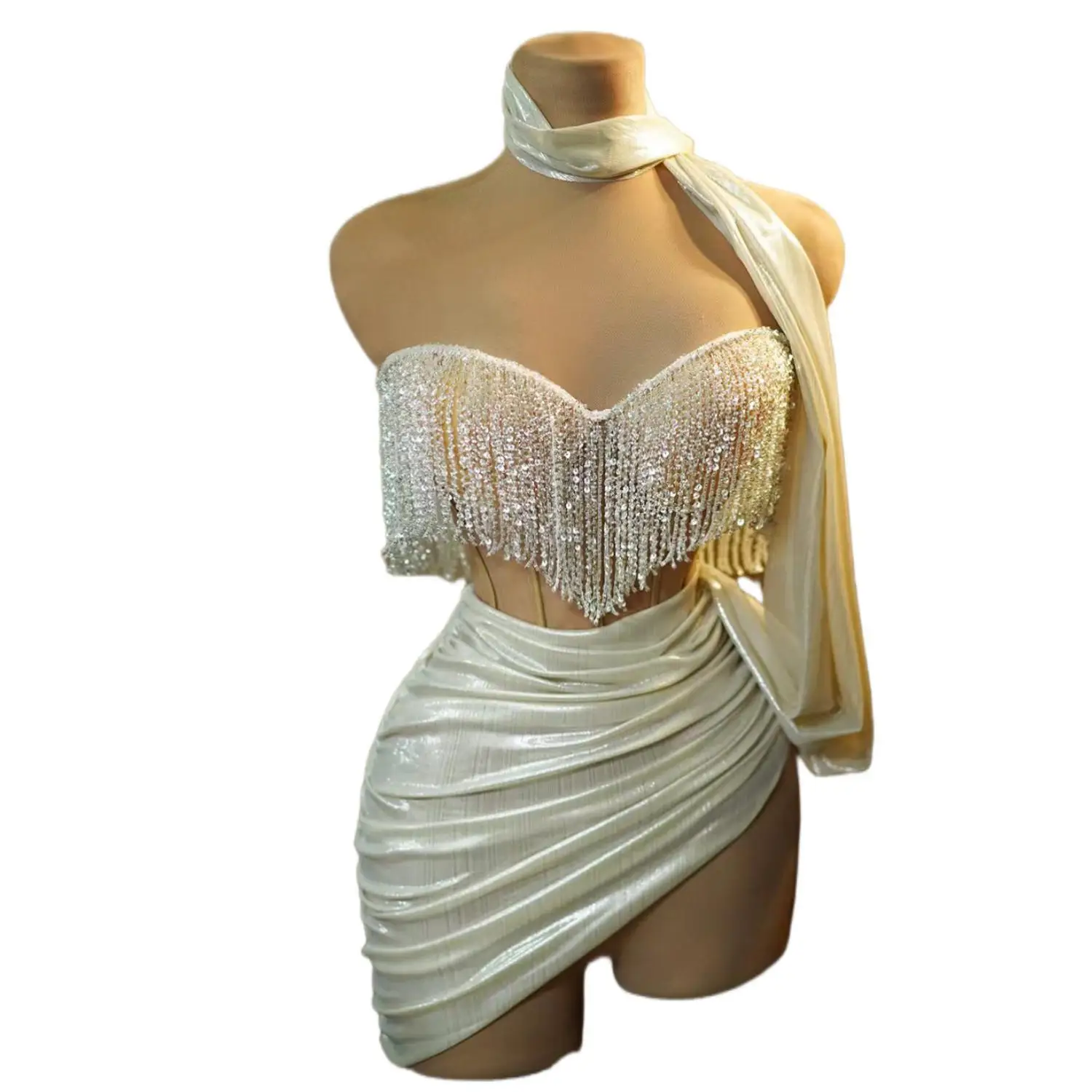 New Summer Style Brown Sequines Shinning Sexy Bodycon Long Dress Women Sexy Strap Elegant Evening Party Dress Prom Dress main image 1