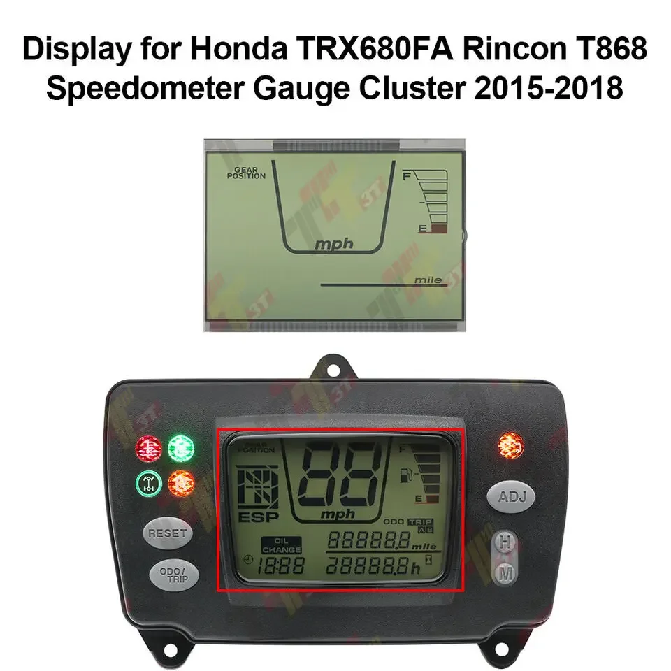 

ЖК-дисплей для Honda TRX400FGA Rancher доступ к спидометру