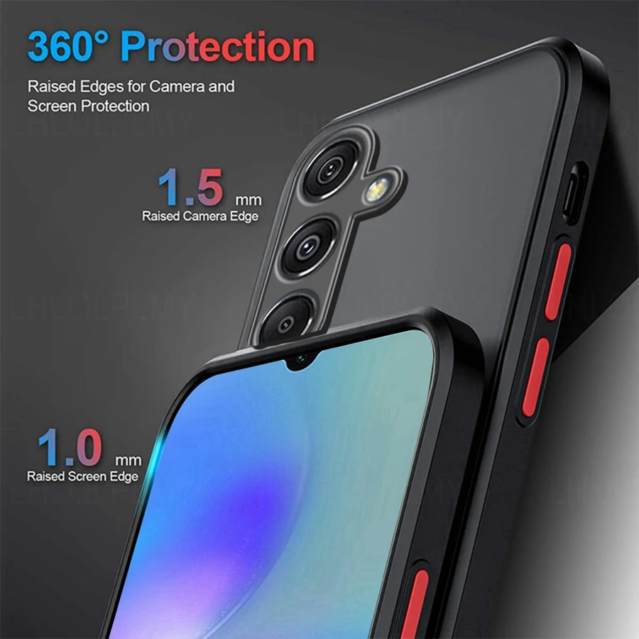 Luxury Shockproof Matte Armor Bumper Silicone Case