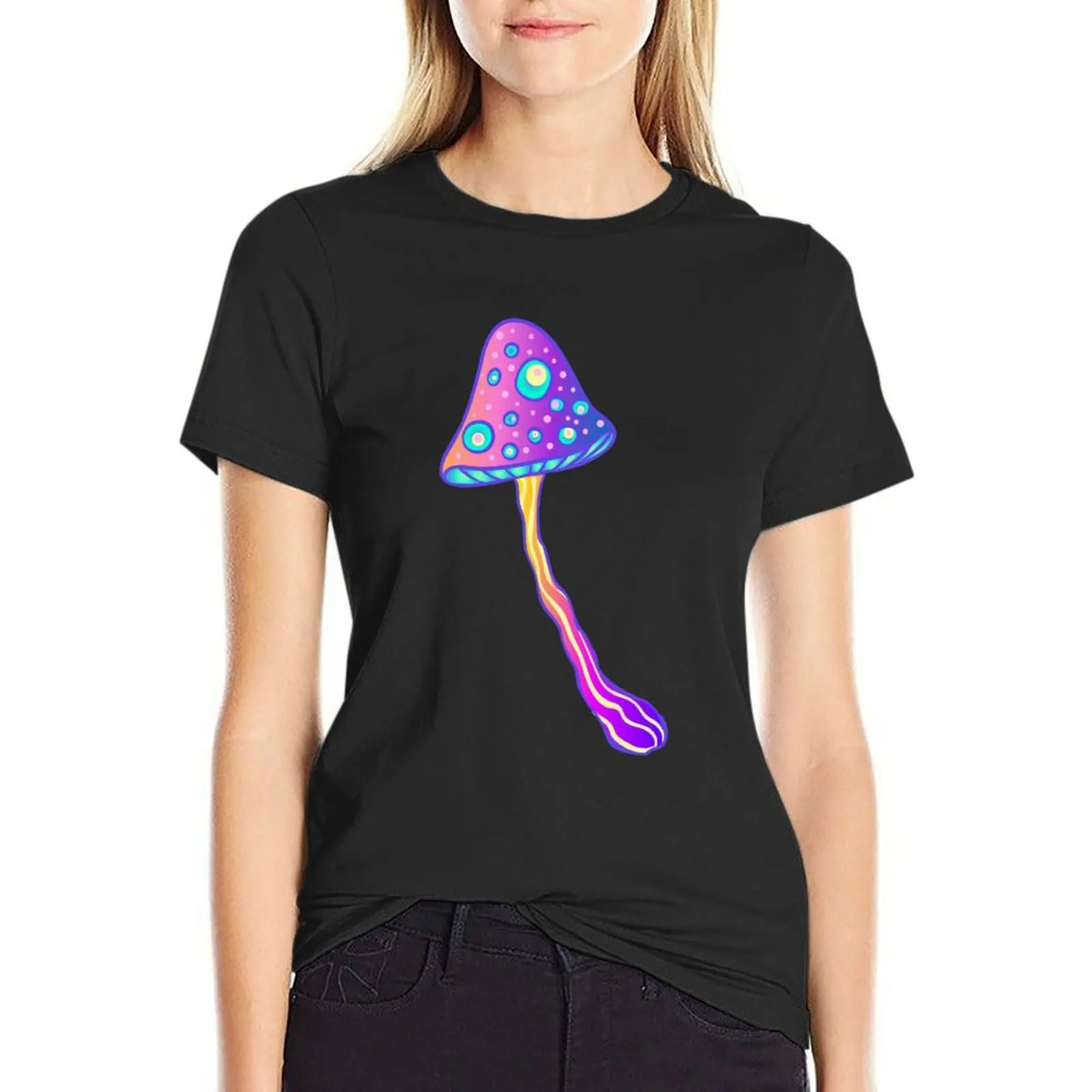

Magic Mushroom Pattern 2 T-shirt tees oversized Female clothing tops Women