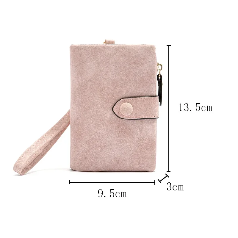 Leather Women Wallets Coin Pocket Hasp Card Holder Money Bags Casual Long Ladies Clutch Phone Purse 6 Color 6