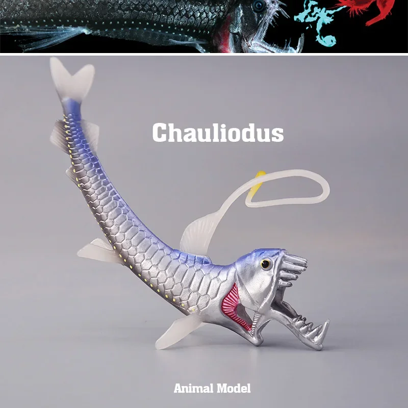 

Twisted Egg Scale Model Japanese Original Authentic Animal Model Ocean Viperfish Desktop Collection