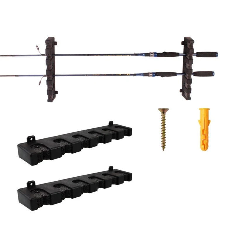 Vertical Fishing Rod Holder Wall Mounted Fishing Rod Rack Store