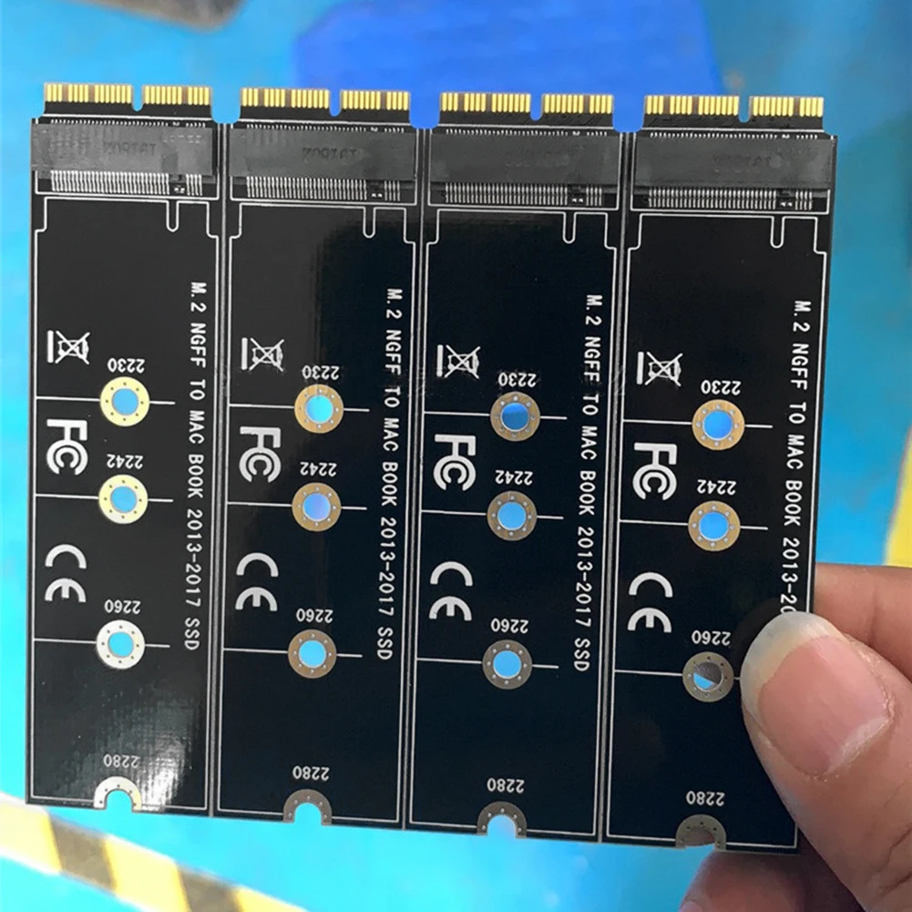 M.2 NVME 솔리드 스테이트 드라이브 어댑터, PCIE3.0 SSD 변환 카드, 맥북 에어 2013- 2017 프로 A1465 A1466 A1398 A1502 용