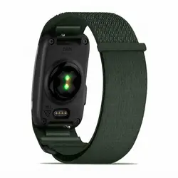 Adjustable Nylon Strap for Smart Band Fitness Tracker - Woven Sports Wristband for Men & Women (Army Green)