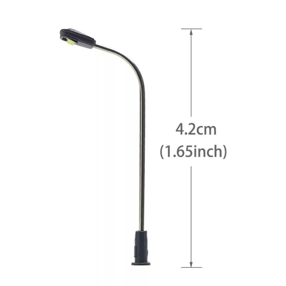 Warm White Model Street Lights Layout Lamppost Railroad Train Garden Playground Scenery LED Lamp Lighting 6