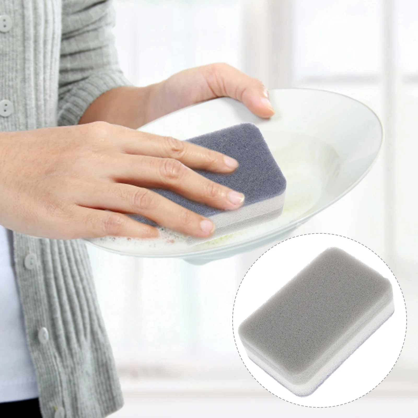 

10 Pcs Three-Layer Scouring Cleaner Suede Cleaner Cleaning Scrub Kitchen Brush Dad Decontamination