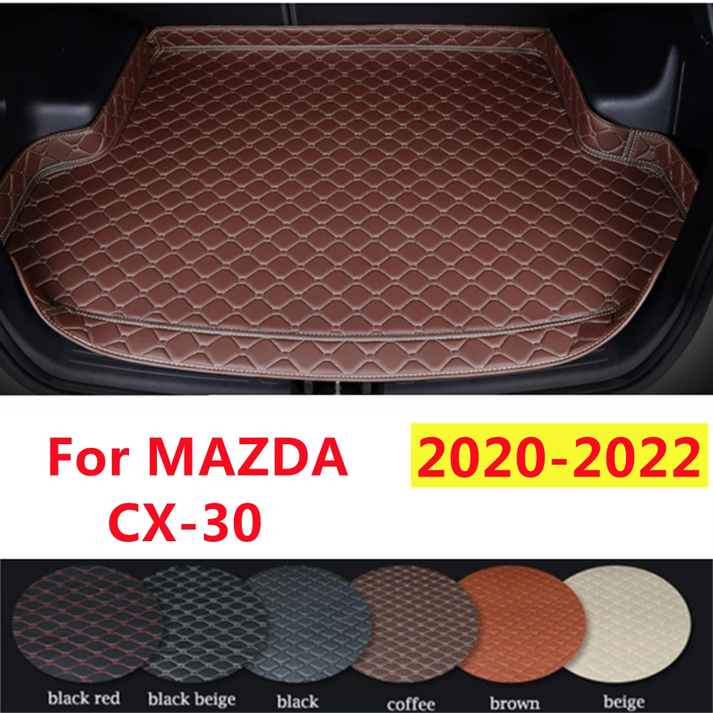 

SJ Высокая сторона для любой погоды, подходит для Mazda CX-30 2022 2021 2020, коврик для багажника автомобиля, автомобильные аксессуары, Задняя подкладка для груза, коврик