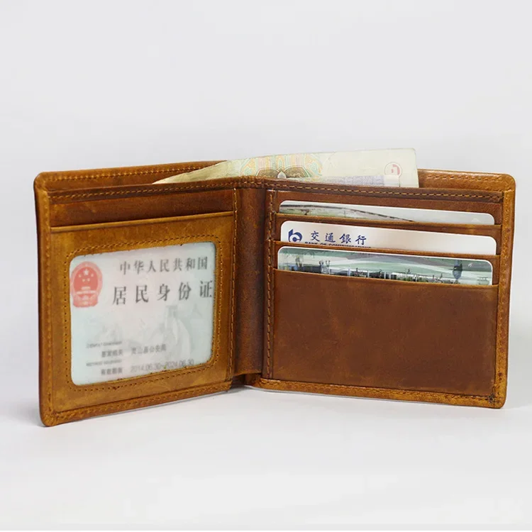 Horse 3D Motif Leather Wallet Men Carved Vertical Leather Wallet for Men  Vintage Male Purse 3