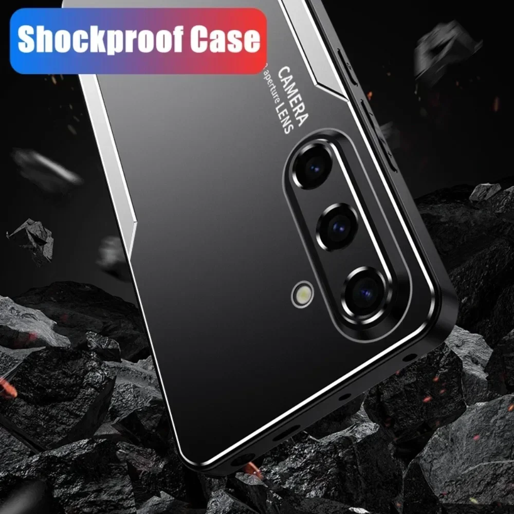 Sleek Metal Aluminum Frosted Lens Protection Case - Premium Hard Shell Cover