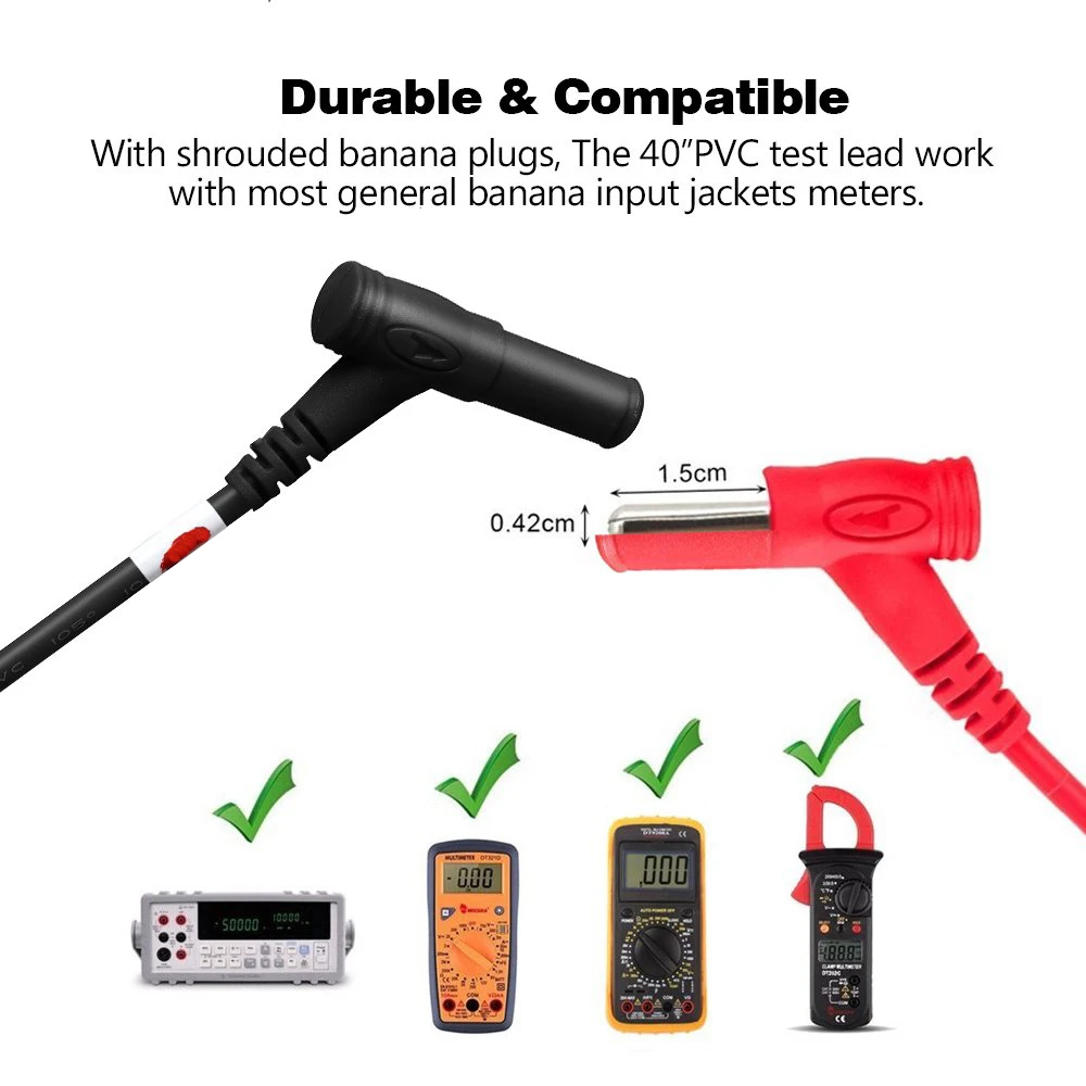 Multimeter Probe Universal Multimeter Probe 20A 1000V Probe Test Lead Digital Multimeter Pointer Tester Lead Wire Pen Cable