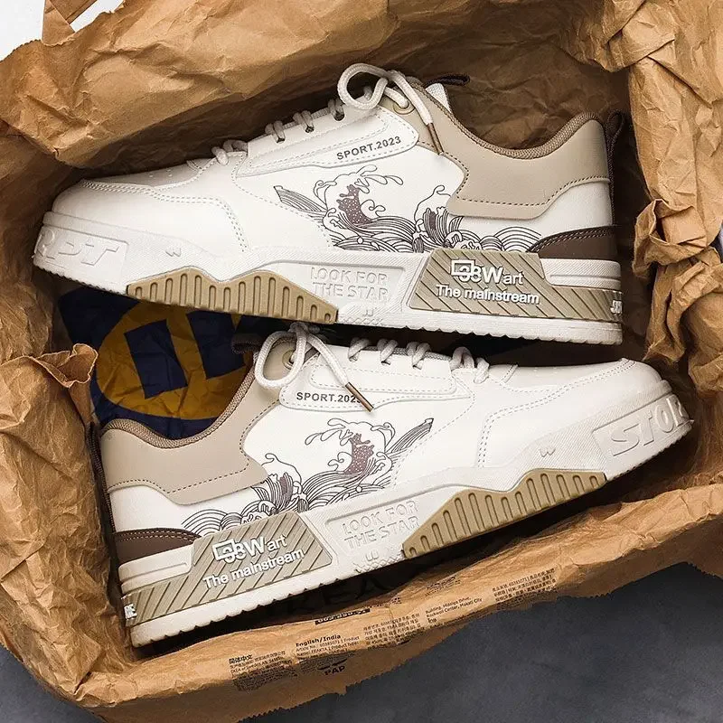 Men Vulcanized Shoes Autumn Fashion Sneakers Student Campus Running Shoes Korean Comfortable Platform Shoes Tenis Masculino 2