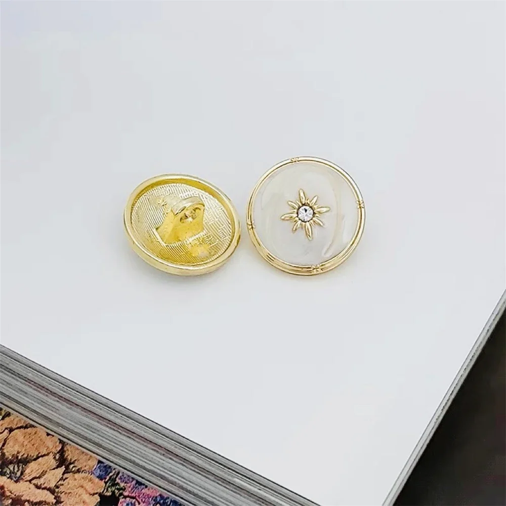 패션 다이아몬드 포인트 오일 금속 버튼 세트 재킷 니트 점퍼 가디건 원피스, 우아한 장식 버튼, 바느질 용품