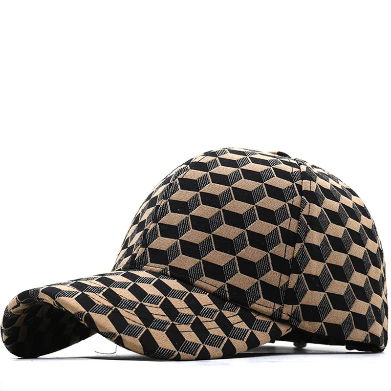 

Hot plaid sublimation baseball cap for men Solid sports hip hop snapback hats Cycling travel cap gorros for women