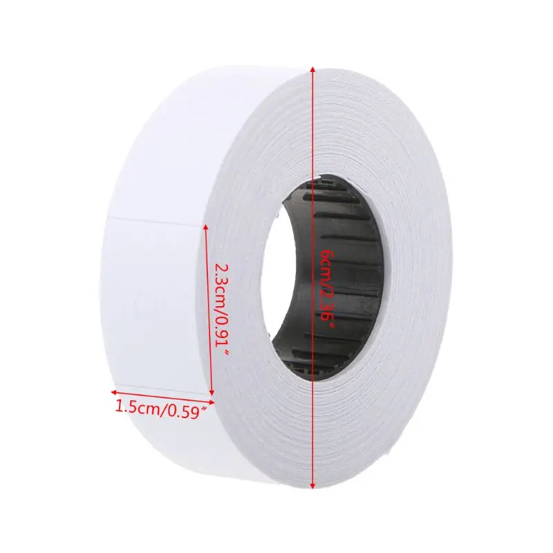 Price Label 10 Rolls Double Row Products Marking Recording Multifunction Supply