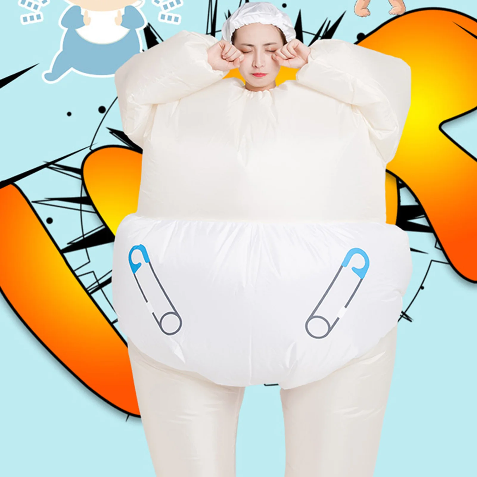 

Lovely Baby Inflatable Clothing For Adult Comfortable Lightweight Show Costume For Women Men Adult