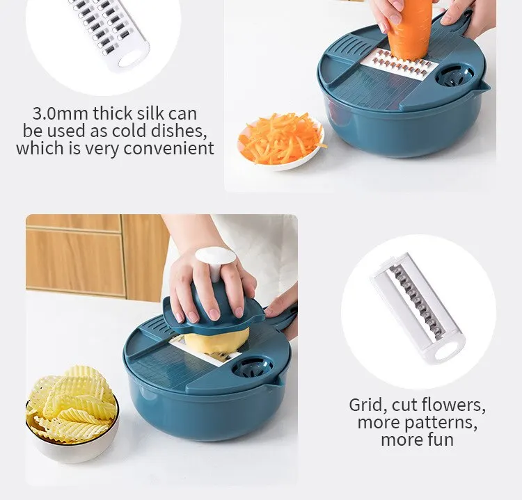 Kitchen Multifunctional Salad Utensils Vegetable Chopper