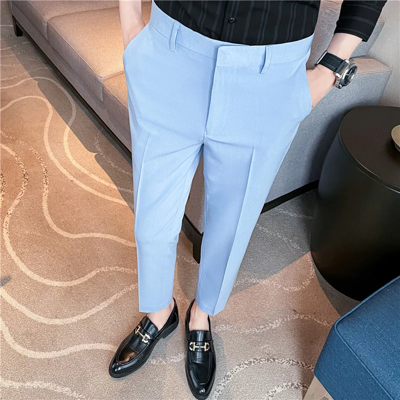 Formal Trouser: Shop Online Men Blue Cotton Formal Trouser | Cliths