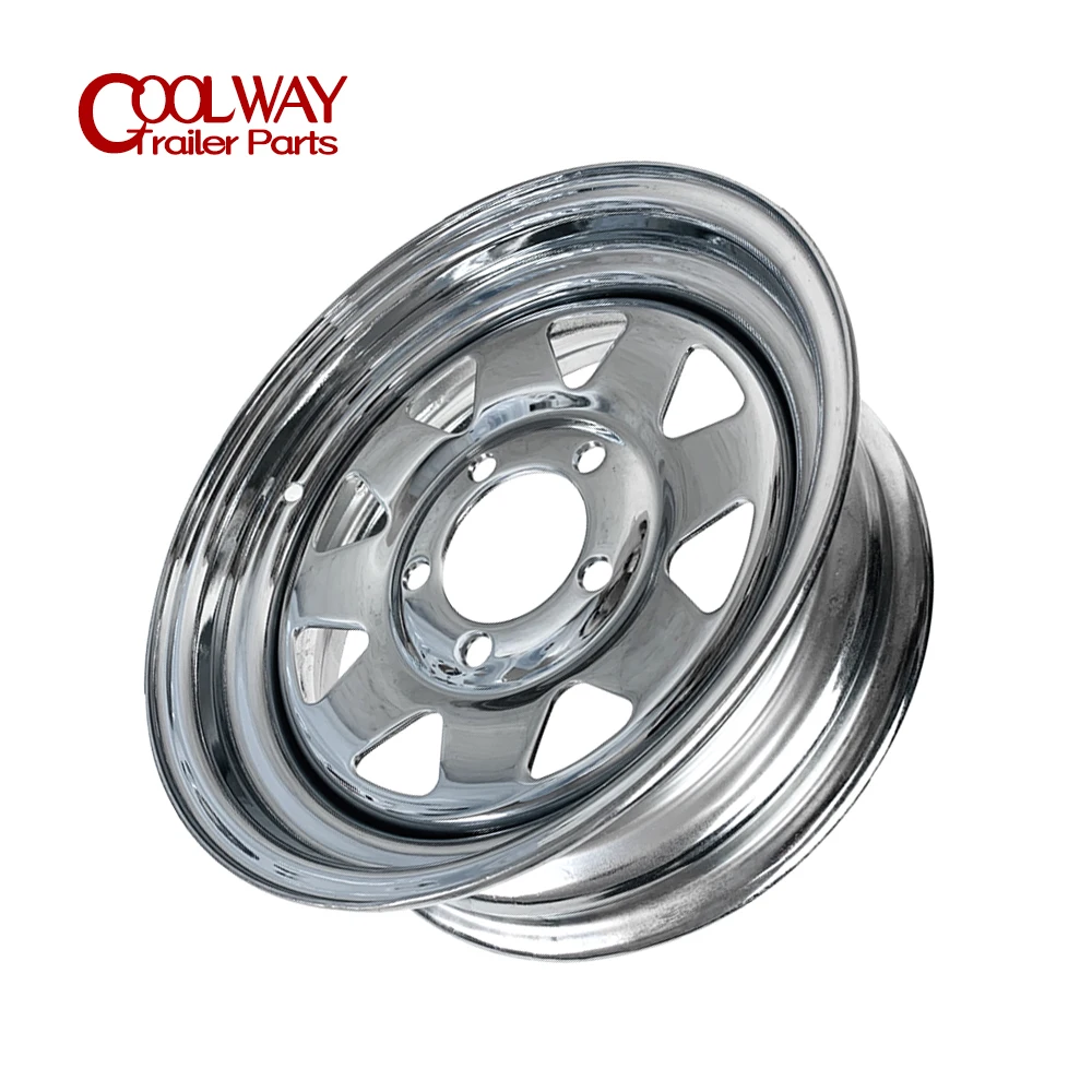 12InchX45JChromedSpokeTrailerRim51143CarBoltPattern