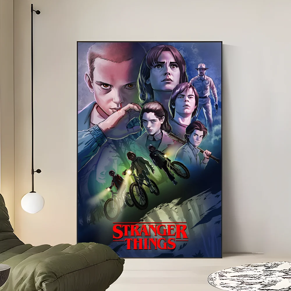 thumbnail image 1 of S-Stranger T-Things Movie Classic Movie Posters Vintage Room Bar Cafe Decor Nordic Home Decor, 1 of 5