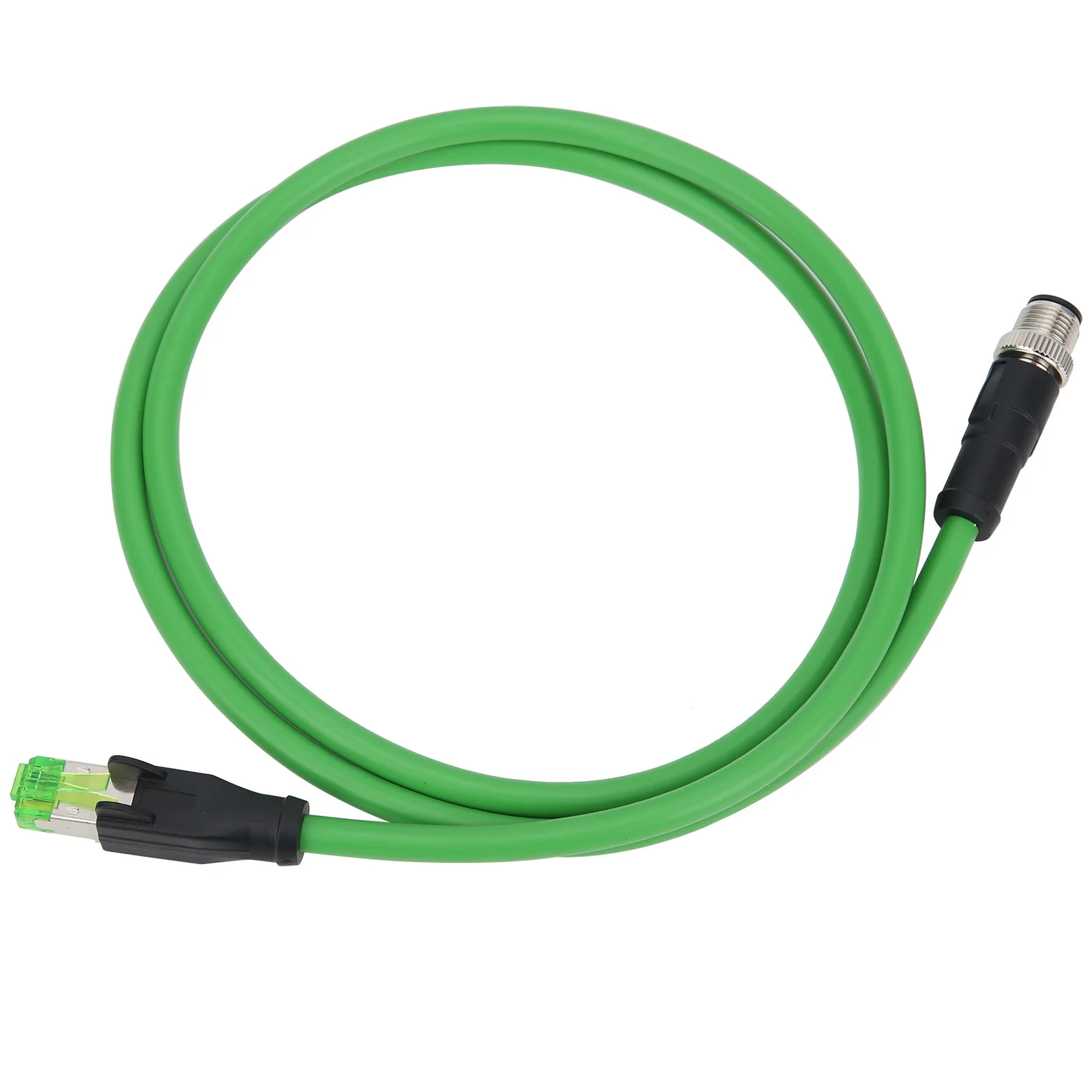 

Соединительный шнур M12 к RJ45, 4-контактный сетевой кабель, кабель связи для промышленных приложений Ethernet, водонепроницаемость IP67