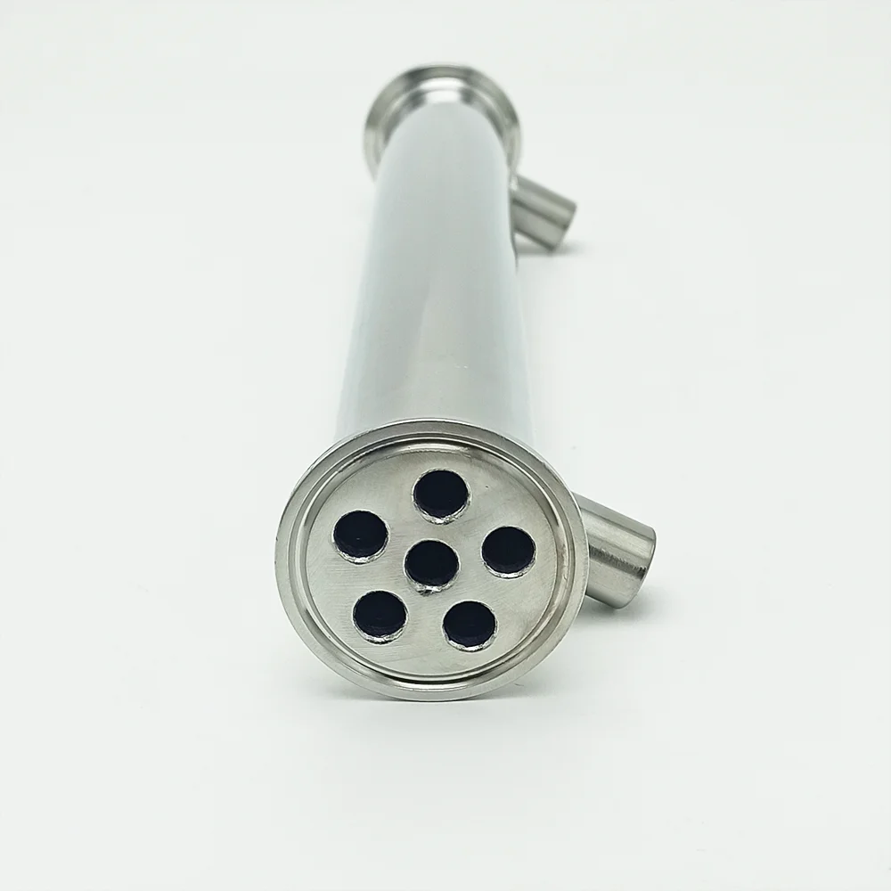 1.5" Distillation Condenser, Cooler, Dephlegmator, Height 300mm Inner 6 Tubes 304 Stainless Steel, for Distillation Column