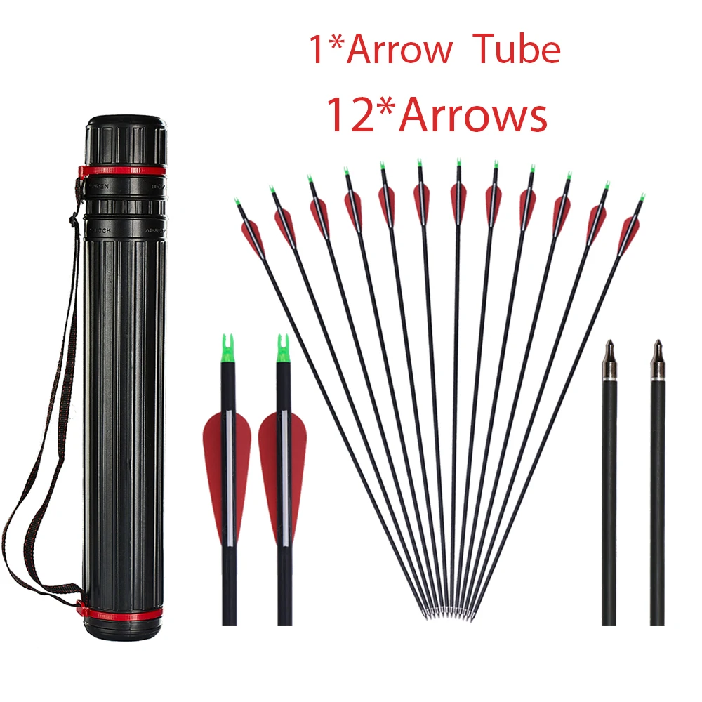 Premium 31 Carbon Hunting Arrows with Removable Tips