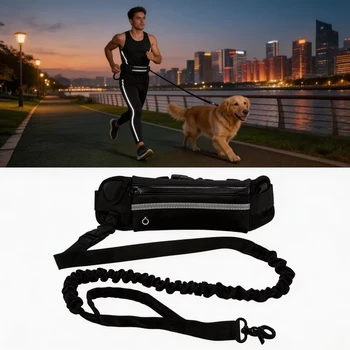 Hands-Free Reflective Dog Leash 3
