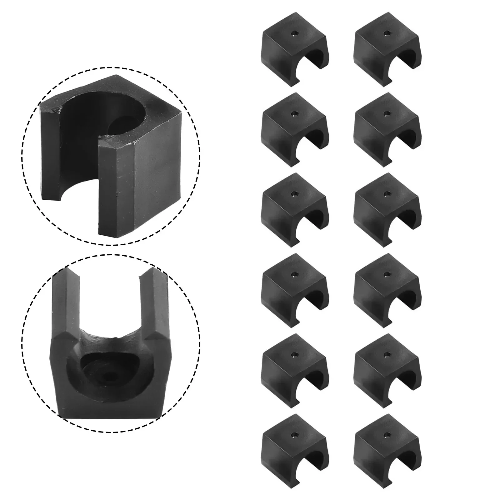 12 X Plastic Pool Billiards Cue Stick Locating Clips Billiard Cue Fishing Rod Stick Holder Clips Billiard Fishing Accessories