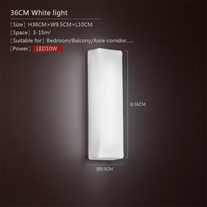 LED simple modern glass wall lamp for living room,background wall, bedroom,corridor,staircase and other home decorations up down light Wall Lamps