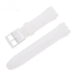 Vibrant Silicone Waterproof Watchband - Colorful Rubber Strap Replacement, Multiple Sizes - 20mm (Half transparent)