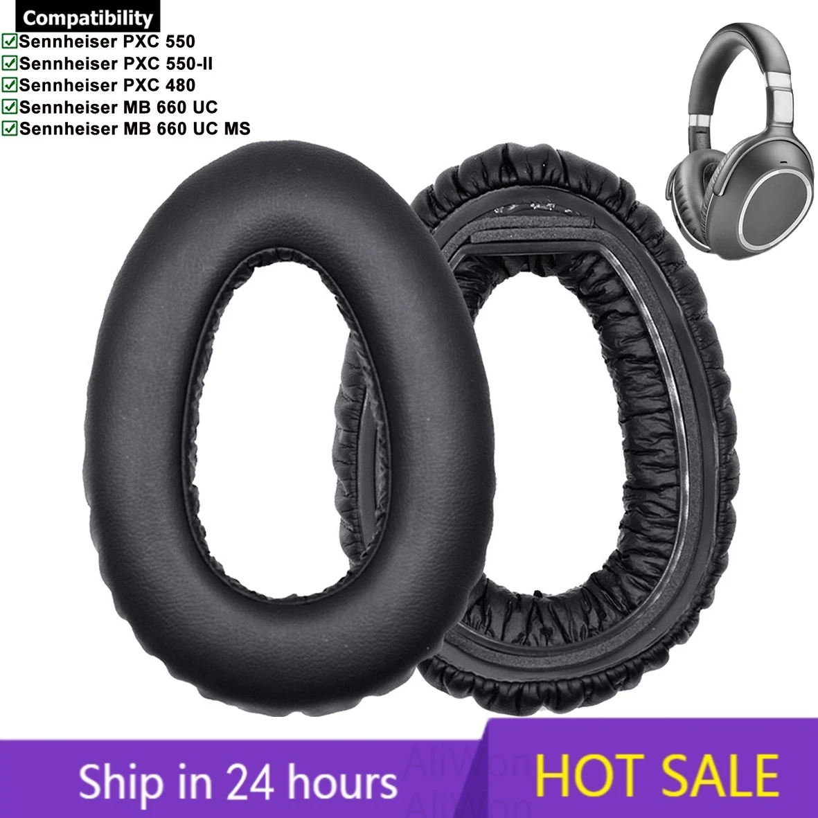 Replacement Ear Pads Cup Muff Earpad Earmuff Repair Parts for