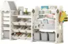 Toy Storage Organizer with Kids Bookshelf, Toy Organizer with 17 Bins and 5-Tier Bookshelf for Kids Bedroom Playroom 1