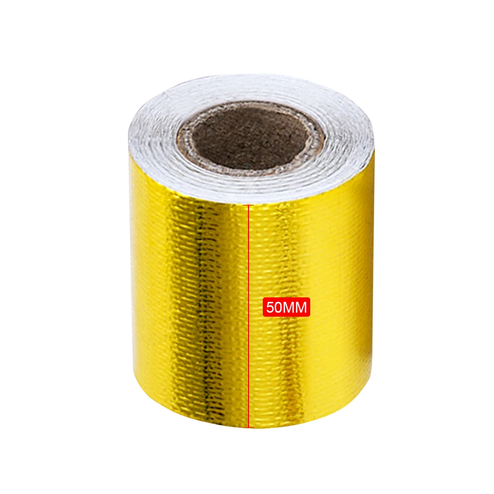 5M Roll Heat Insulation Tape For Car High-Temp Exhaust Pipe Header Turbo  Pipe