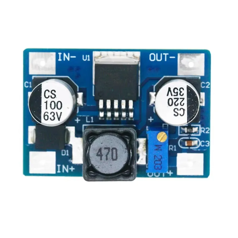 Modulo Alimentatore Step-Down Regolabile DC-DC LM2596HVS (Ingresso 60V) Per Arduino/Progetti Elettronici
