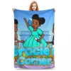 Gracies Family Corner Cute Phonic's Song Blanket Flannel Portable Throw Blankets Sofa Throw Blanket For Couch Bedding Office 2