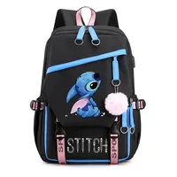 Disney cartoon Stitch New Kids Backpack Mini Schoolbag Girls and Boys Cute Shoulder Bag 5