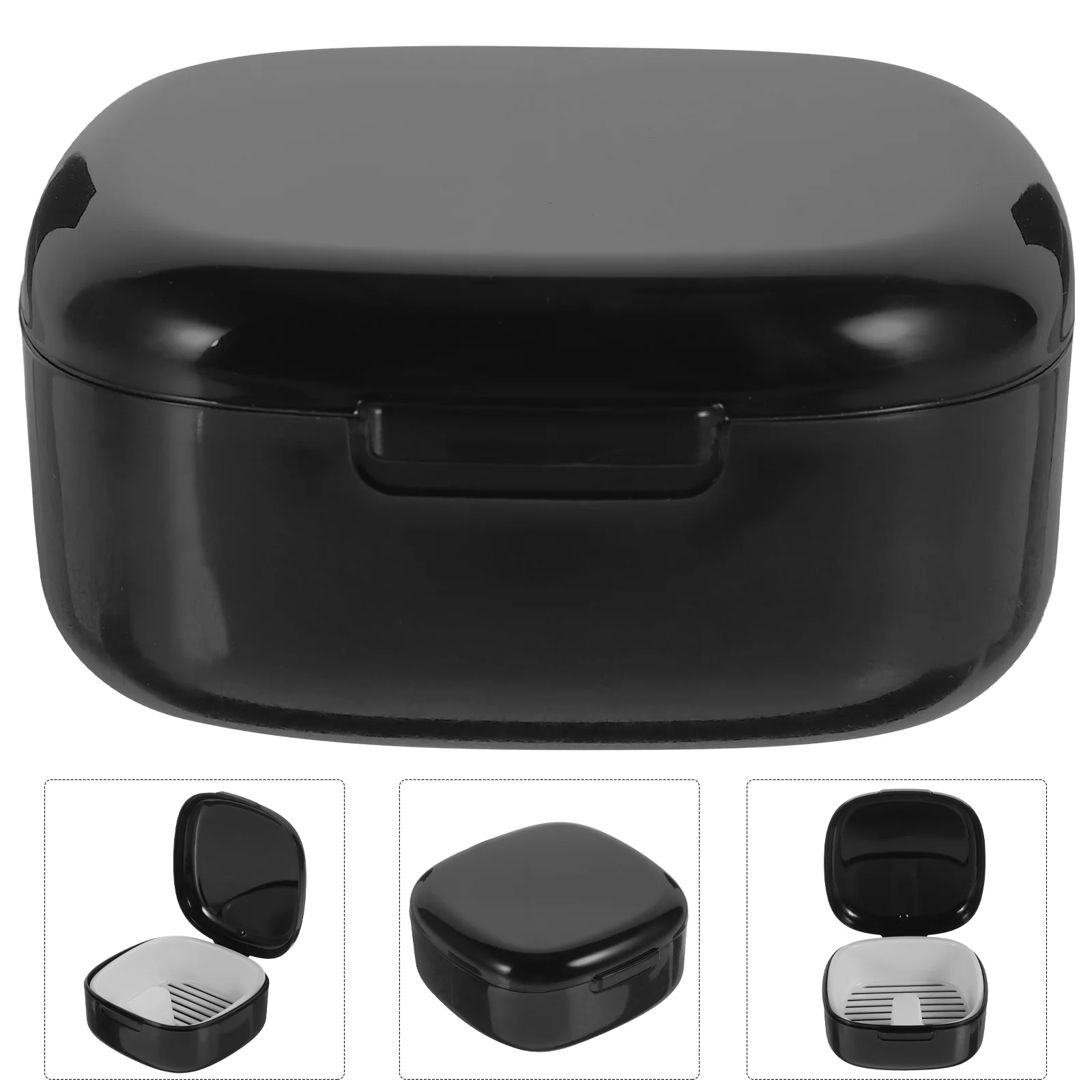 

Portable Denture Storage Box Travel Pillbox Fake Teeth Pp Accessories Container