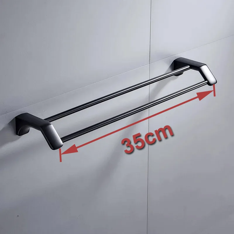 Double Barre Porte-Serviettes De Bain 60Cm Porte Serviette À Deux Bras