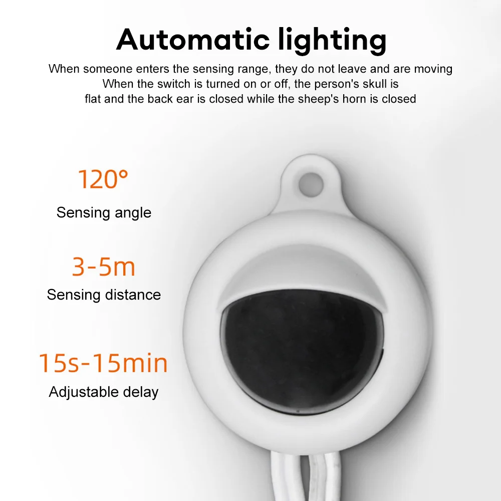 PIR 모션 센서 LED 조명 유도 스위치 조명, 특수 모션 센서 포함, DC 5V-24V 5A